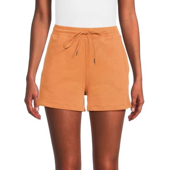 Theory Orange Athletic Shorts with Elastic Waistband - Picture 1 of 7